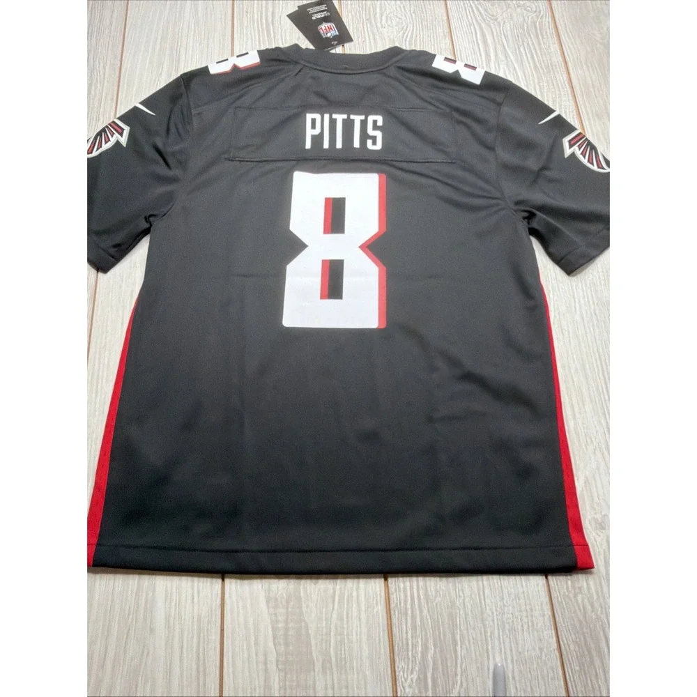 New Nike Atlanta Falcons Youth Kyle Pitts Sr Football Jersey Size Kids Large
